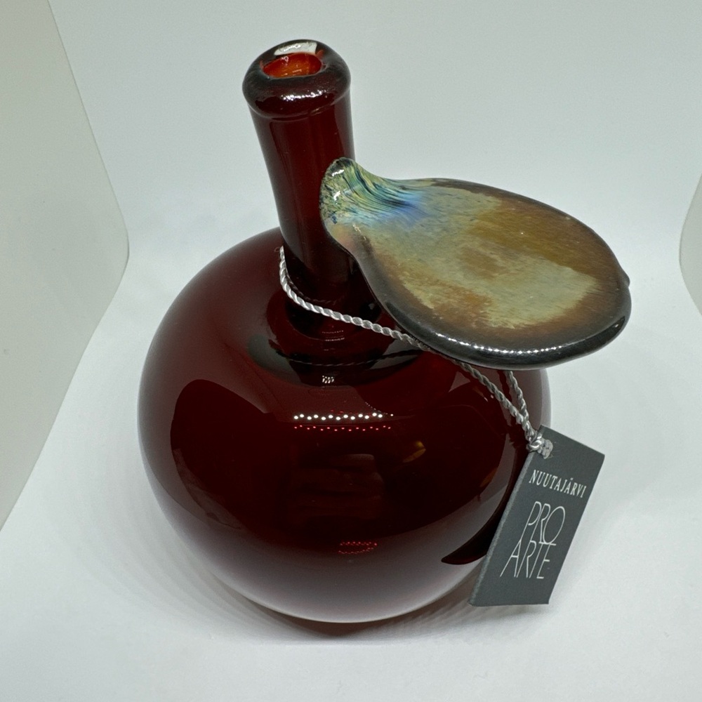 Oiva Toikka Apple Red fruit Iittala art glass Design Finland hand blown Numbered - Picture 7 of 11